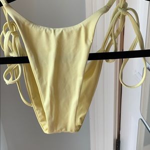 Frankies bikinis yellow dreamy set- xs both!